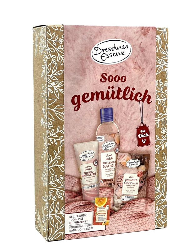 Dresdner Essenz Geschenkset 4tlg. Pflegeset Sooo gemütlich