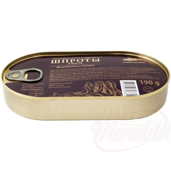 12x Sprotten geräuchert Pflanzenöl 12 Dosen je 190g / Abtropfgewicht 133g