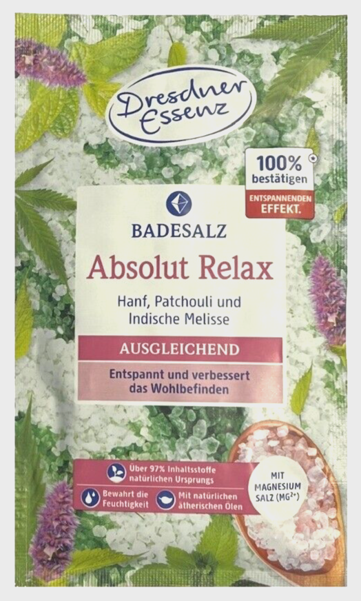 6-er Pack Dresdner Essenz Badesalz Absolut Relax 6x 60g