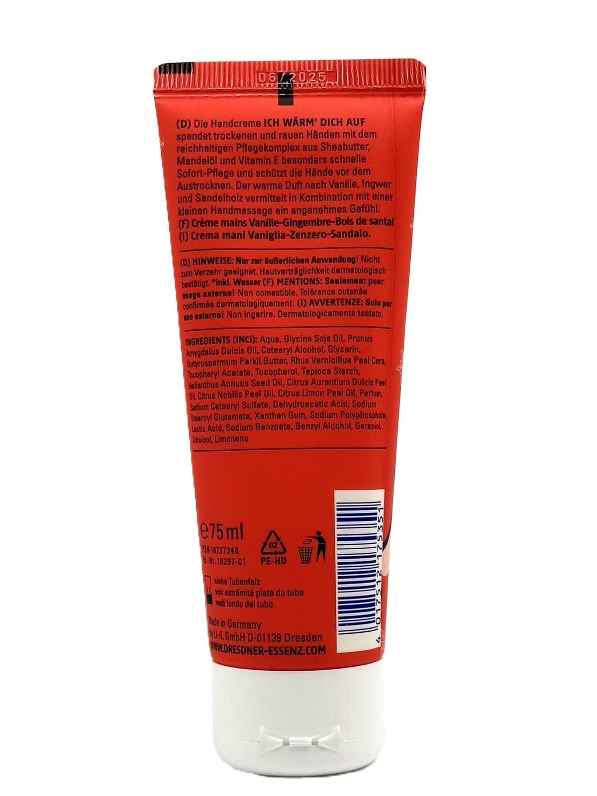 2er Pack. Dresdner Essenz Winter-Handcreme Ich wärm' Dich auf! 2 x 75ml