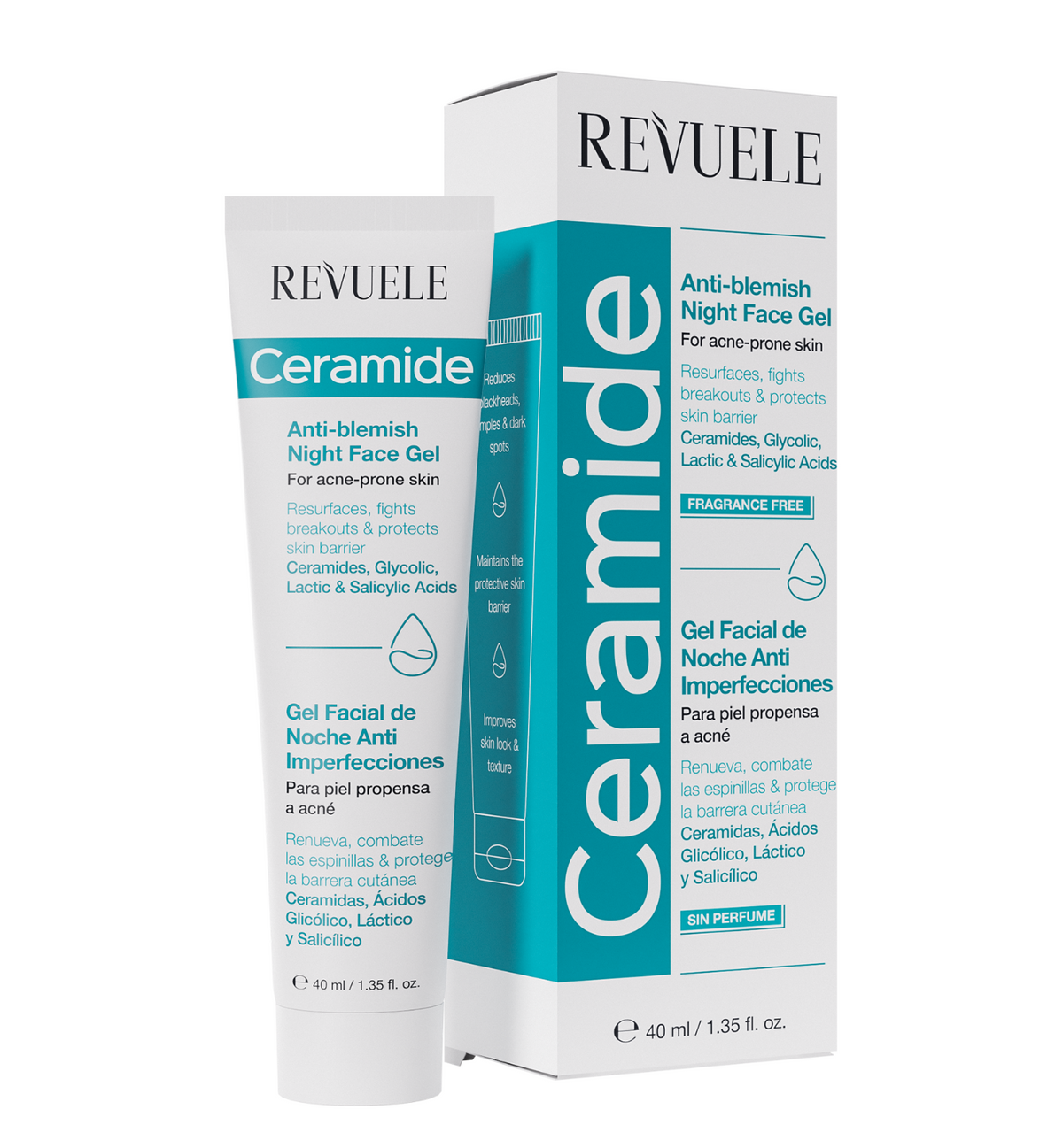 REVUELE CERAMIDE ANTI-BLEMISH Nacht Gel  40ml