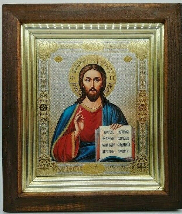 Ikone Jesus Christus  икона в киоте Икона Господь Вседержитель 28 x 24cm