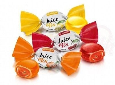 Roshen Gefüllte Hartkaramellen Mischung  Juice Mix 1 kg / 220St.