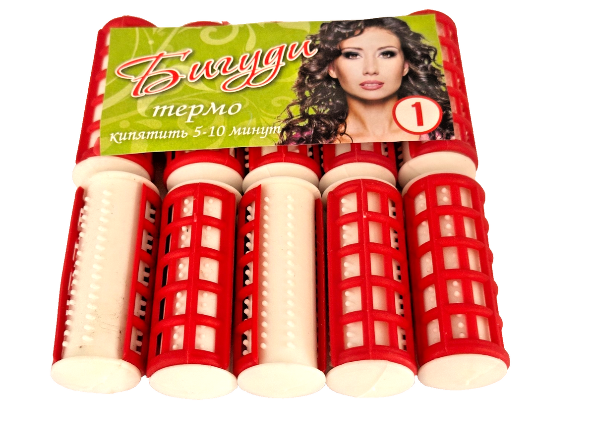 10er-Set Thermolockenwickler Termobigudi Thermo Haar Wickler Bigudi 2,5 cm