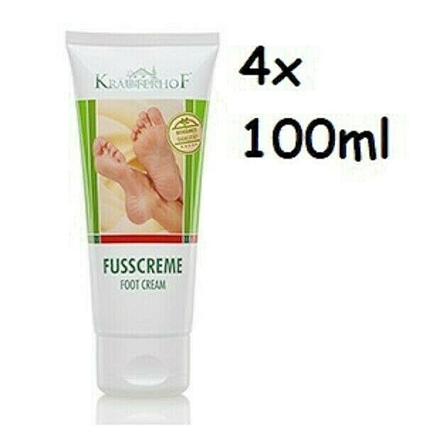 4x KRÄUTERHOF Fusscreme Weinlaub Rosskastanie, 4x 100ml