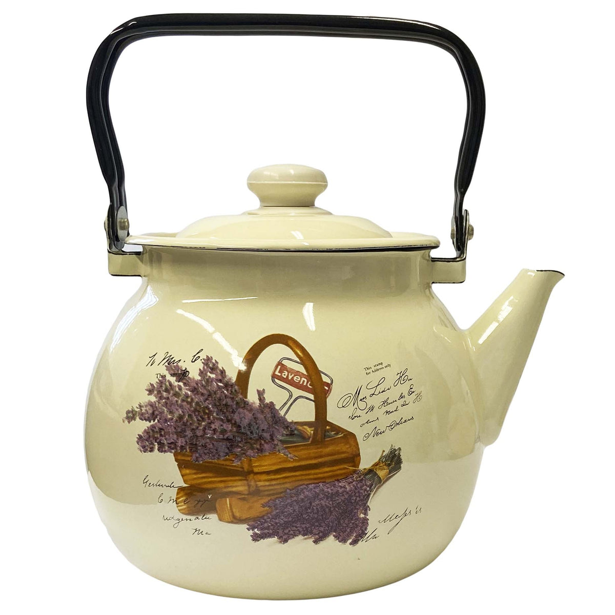 Wasserkocher Wasserkessel Emaille 3,5 L Vintage neu Garten Camping