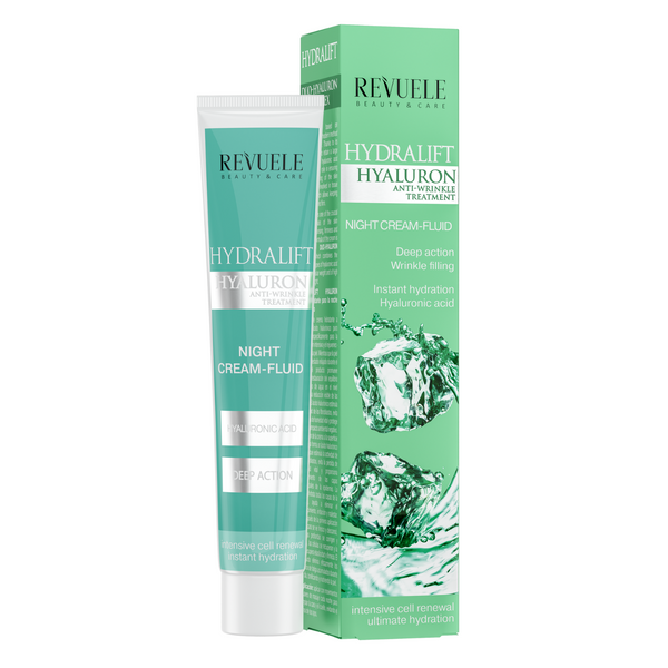 2x REVUELE HYDRALIFT HYALURON HYALURON Nachtcreme-Fluid 2x50ml