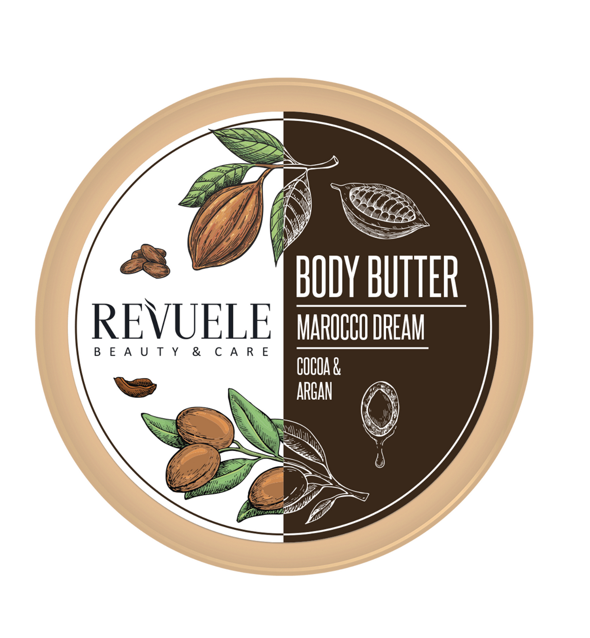 REVUELE KÖRPER BODY BUTTER Kakao & Argan Öl Marokko-Traum 200ml