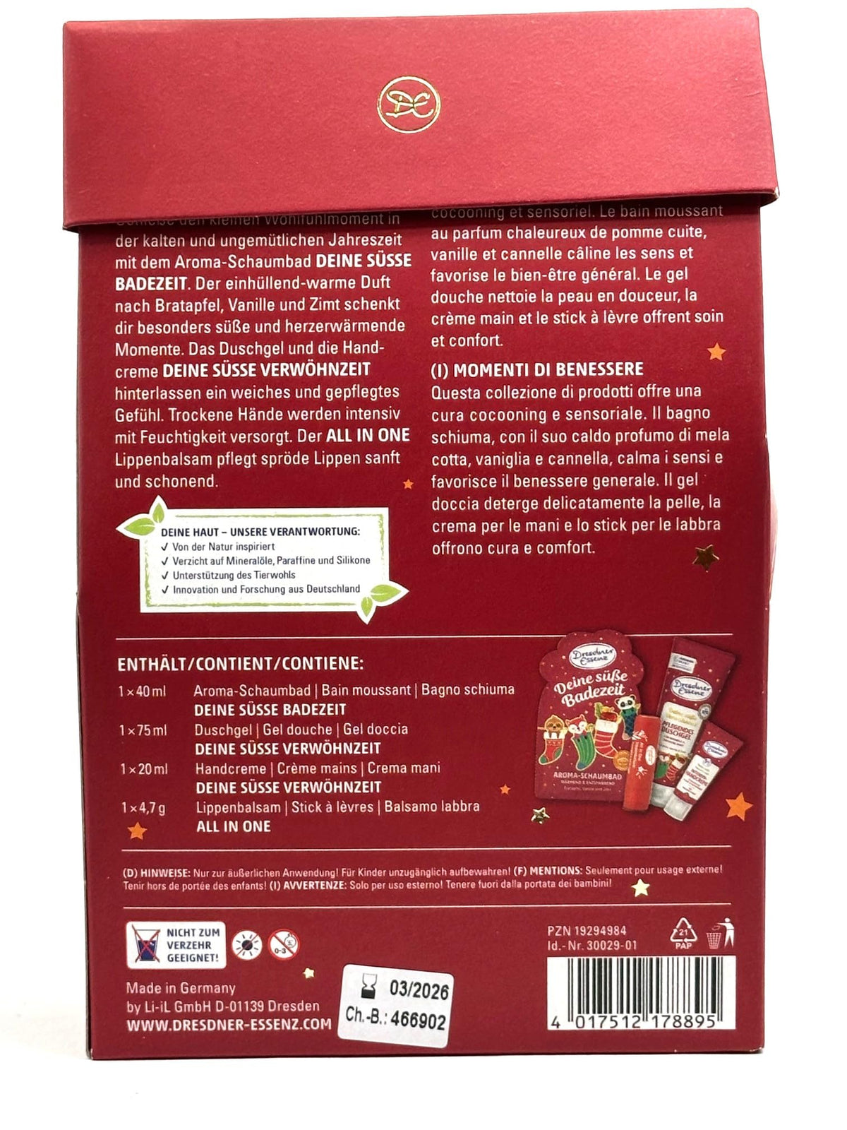 Dresdner Essenz Geschenkset Deine süße Verwöhnzeit