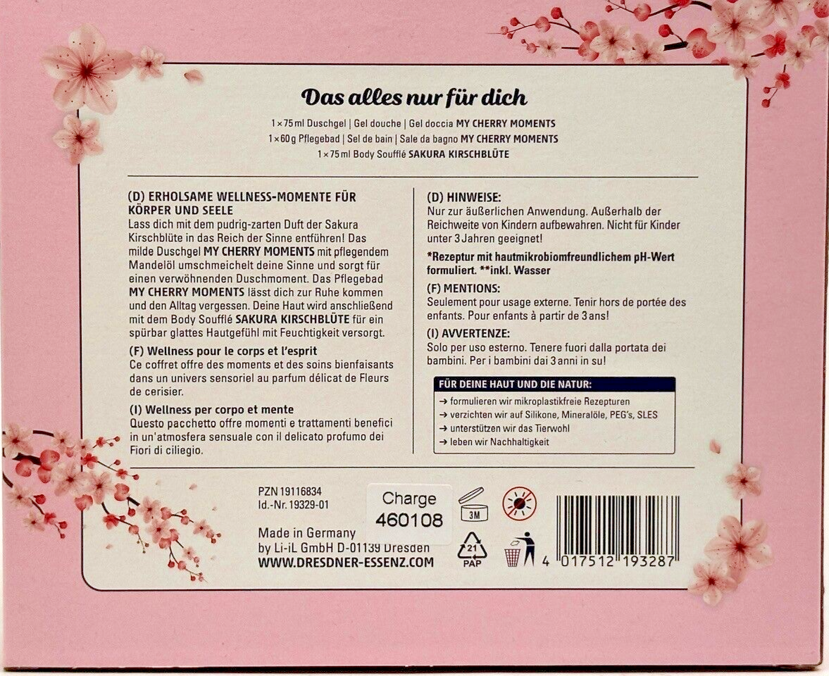 Dresdner Essenz 3tlg Geschenkset Sakura Beauty