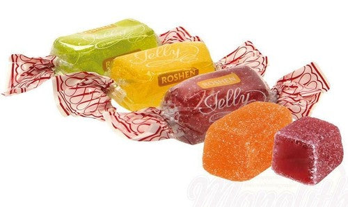 Ukraine Roshen  Gelee Bonbons Mischung SOFT & JUICY Jelly 1kg / 106 St.