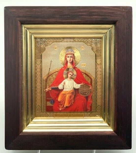 Ikone GM Gottes Mutter Dergawnaja Державная, 17x19cm