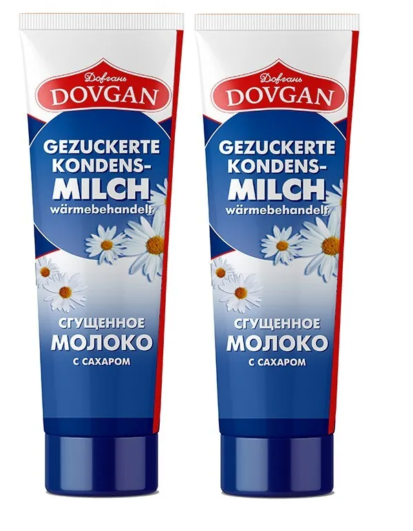 2 x DOVGAN Gezuckerte Kondensmilch in Tube 2x 150 g