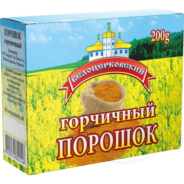 Senfpulver Würzmittel Senf Pulver Belozerkowskaja  4x 200g