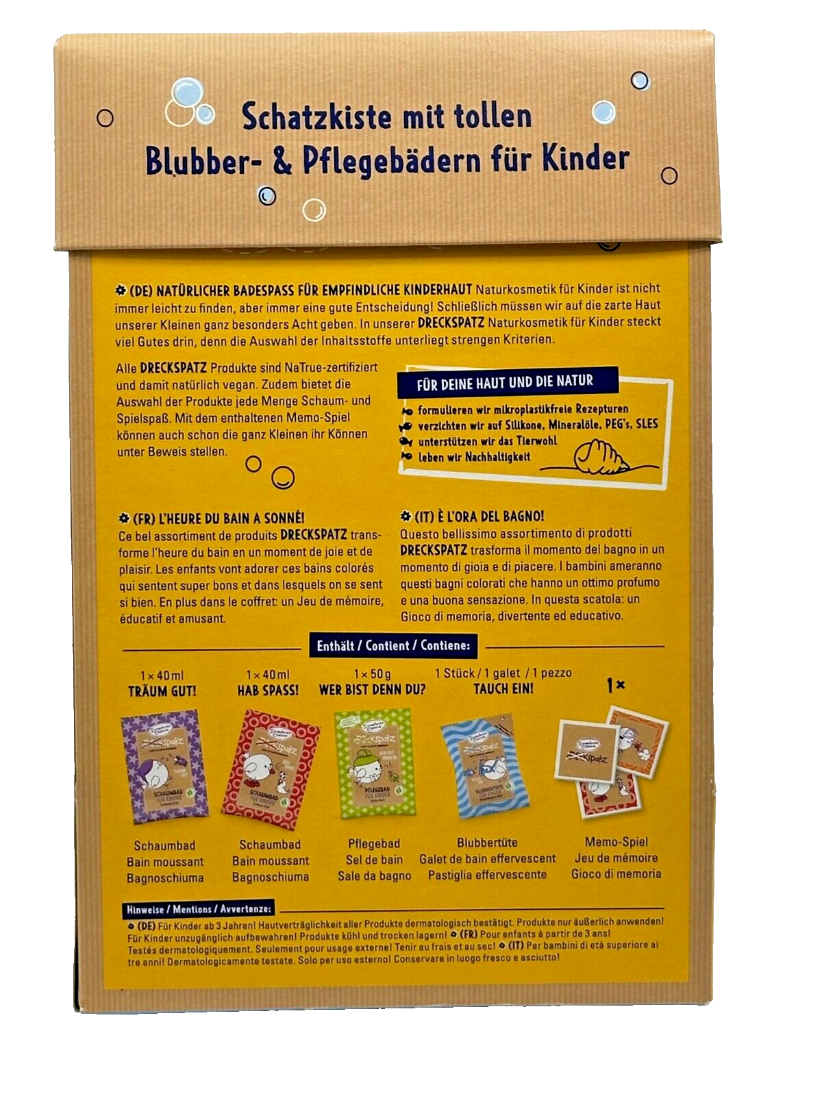 Dresdner Essenz Geschenkset Dreckspatz "Abenteuer Badespass"