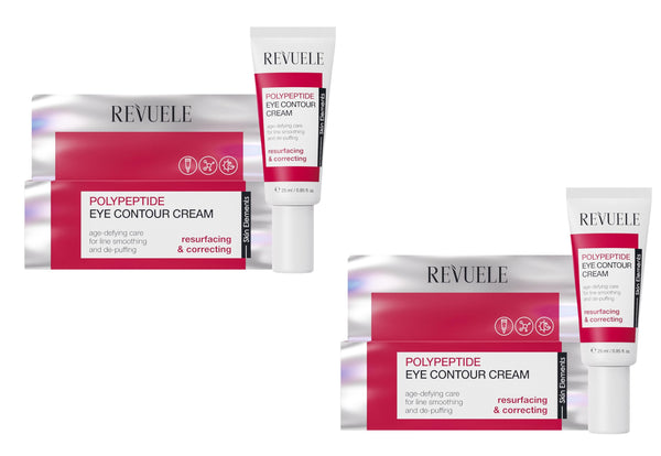 REVUELE 2er Pack POLYPEPTID-AUGENKONTURCREME, 2x 25ml