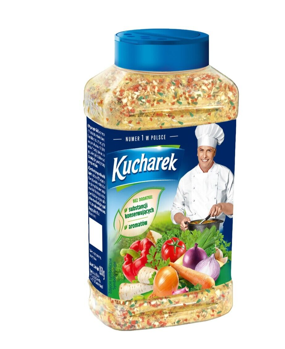 Kucharek Würzmischung mit Gemüse im Gewürz Streuer 850g