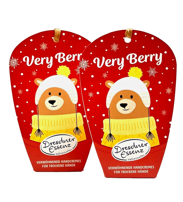 2 x Dresdner Essenz Baumanhänger "Very Berry" 2 x Geschenkset