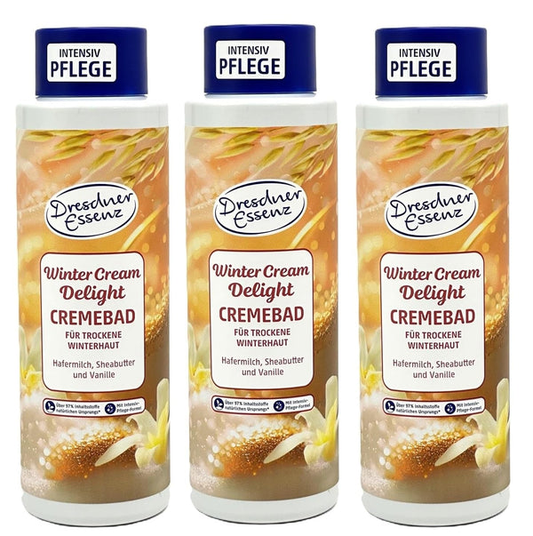 3er Pack Dresdner Essenz Cremebad Winter Cream Delight 3x 500ml