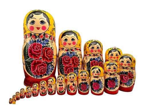 große sehr schöne traditionelle Matroschka Matreschka 20tlg. Semenov 36cm