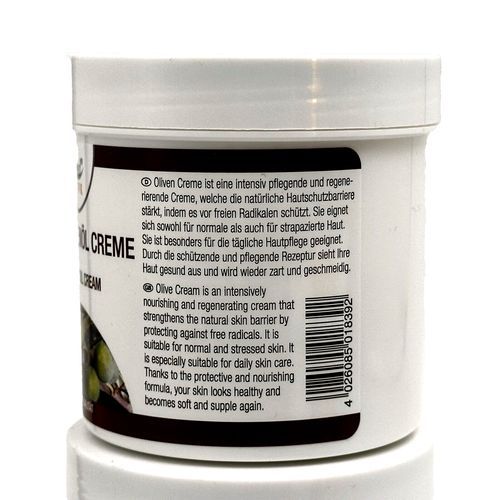 eco med Natur Olivenöl Ganzkörper und Gesicht Tages Creme, 2x 250ml