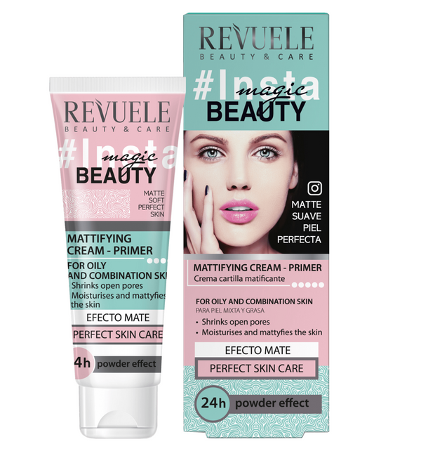 2x REVUELE INSTA MAGIC BEAUT Mattierende Creme – Grundierung 2x 50ml