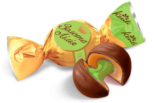 Konti Ukraine Toffikonfekt Golden Lily mit Pistazienfüllung  1 kg