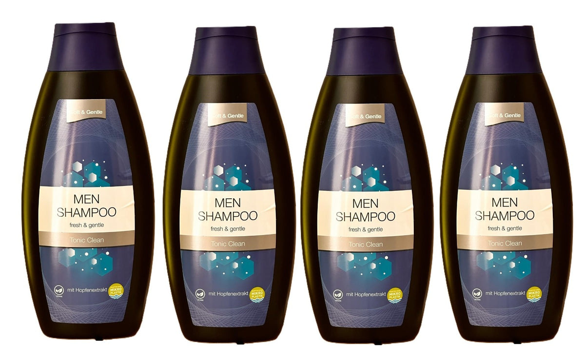 4x Soft & Gentle Shampoo fresh & gentle Tonic Clean , 4x 500ml