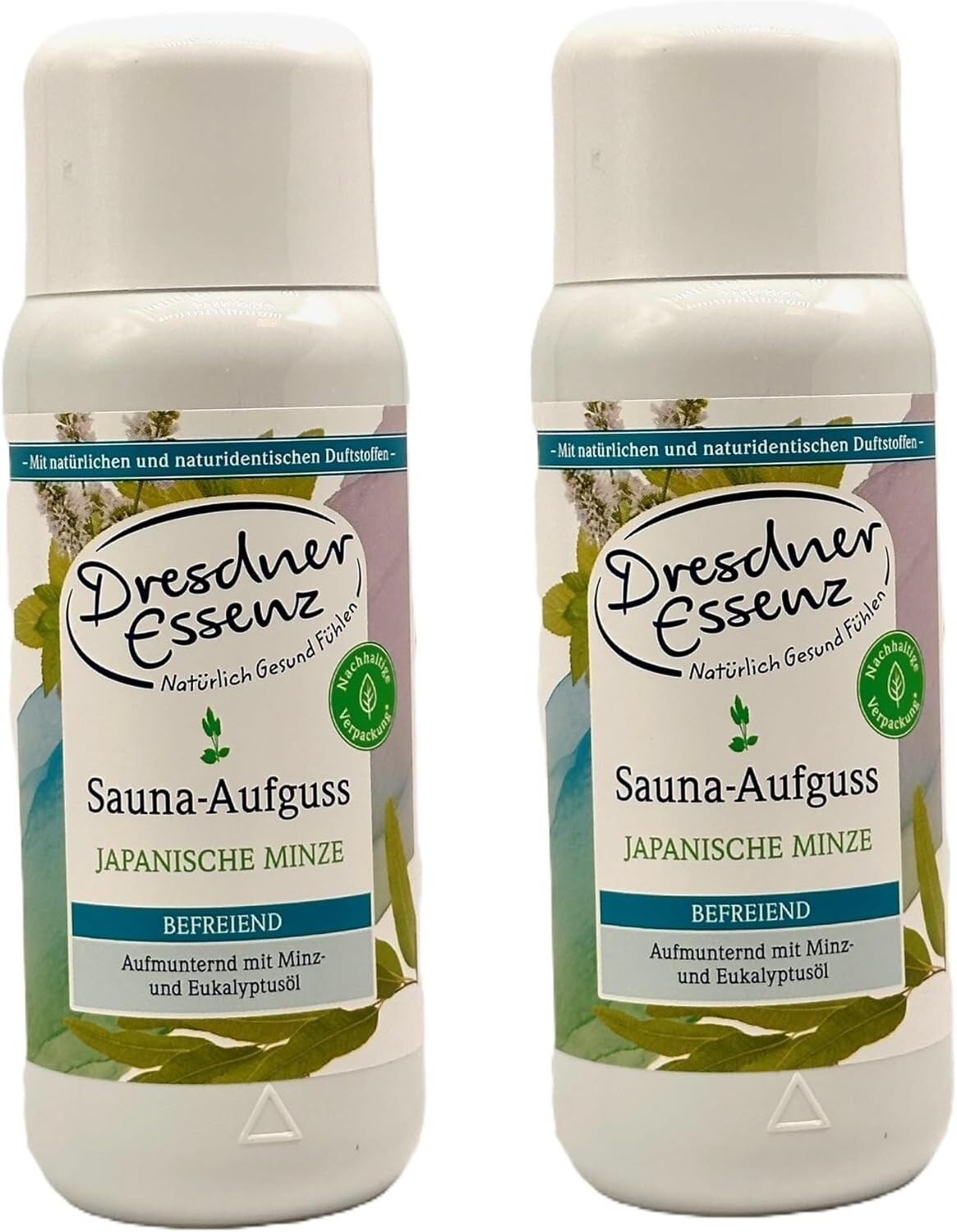 2er Pack Dresdner Essenz Sauna-Aufguss Japanische Minze, 2x 250ml