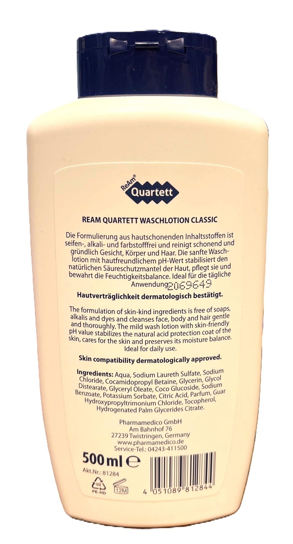 Ream Quartett Waschlotion Classic pH-neutral, 6x 500ml