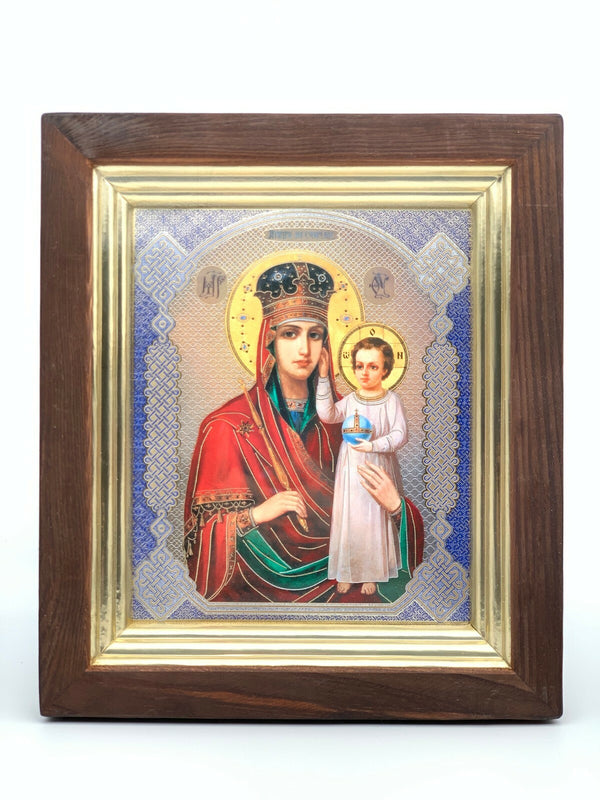 Ikone Kivot Holz Glas GM  Призри на смирение 28x24cm