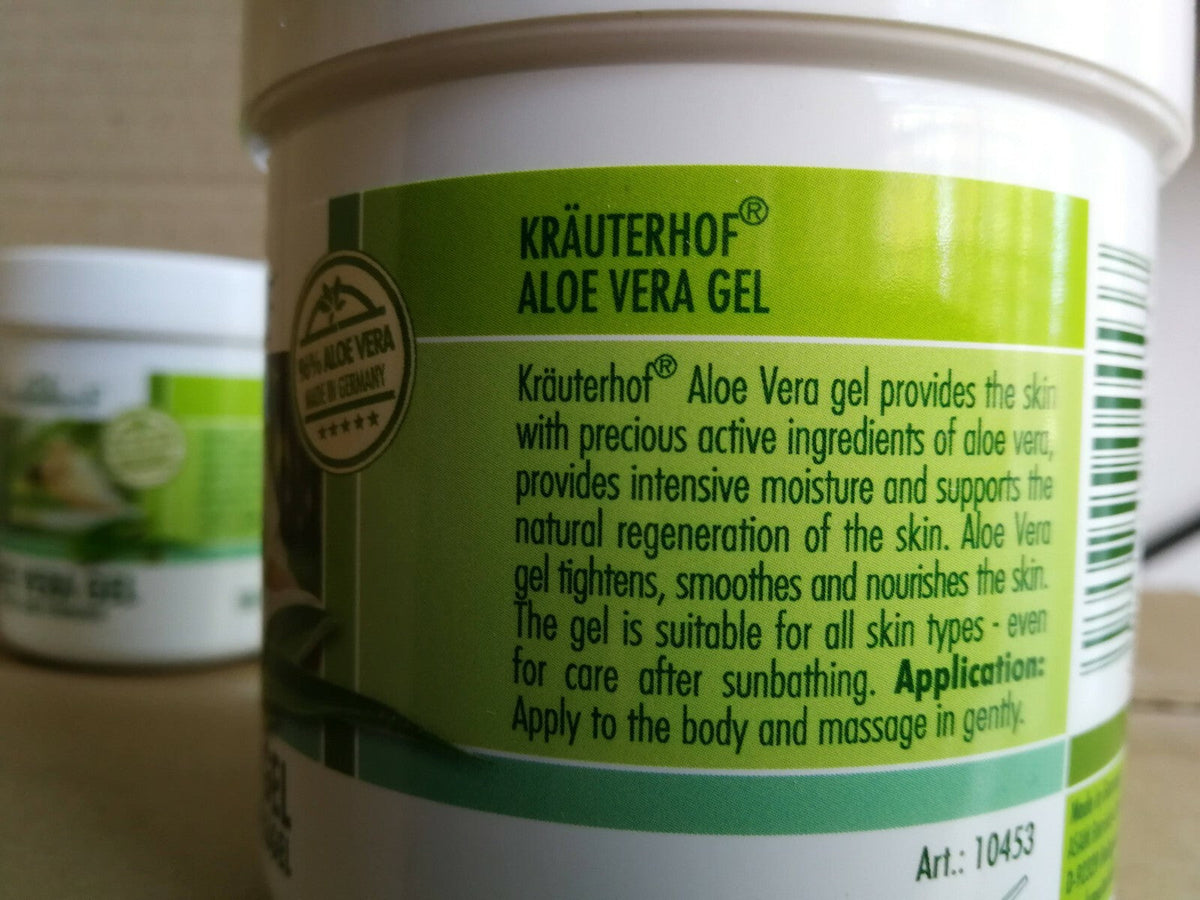 4x Kräuterhof® Aloe Vera Pflege- und Fitness Gel, 4x 100ml