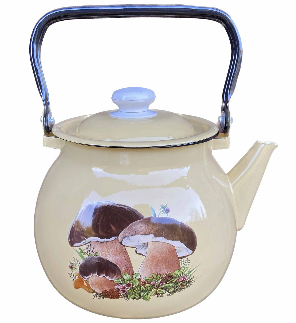 Wasserkocher Wasserkessel Emaille 3,5 L Vintage neu Garten Camping