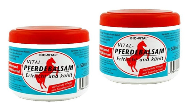 BIO-VITAL Pferdebalsam erfrischt kühlt Kampferöl 2x 500ml