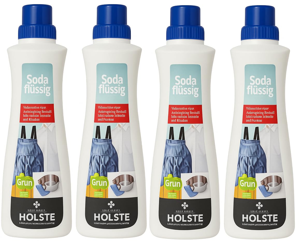 4er Pack HOLSTE Soda Natriumkarbonat Allzweckreiniger, 4x 1000ml