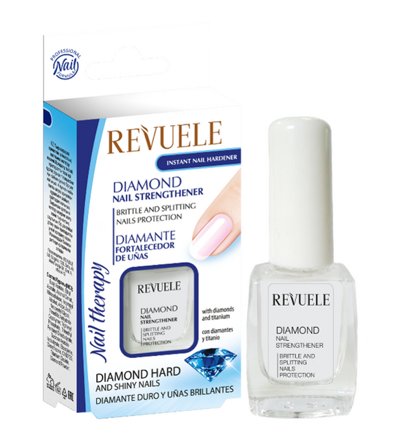 2x REVUELE Nail Therapy Diamond Nail Strengthener – Nagelhärter, 2x 10ml