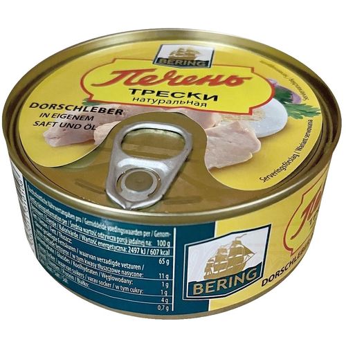 3x BERING Dorschleber in eigenem Sagt & Öl,  3 Dosen je 230g