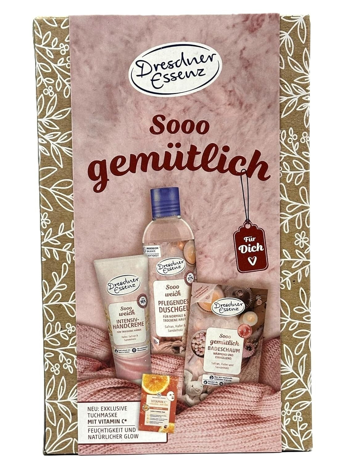Dresdner Essenz Geschenkset 4tlg. Pflegeset Sooo gemütlich