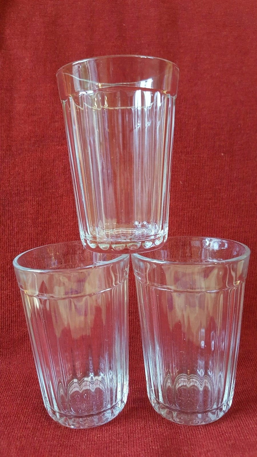 Vintage Ostalgie 3x Trink Glas Kultige Gläser russisch 3 граненых стаканa 250ml