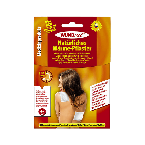 2x WUNDmed Natürliches Wärme Pflaster 13x9,5 cm.    2St