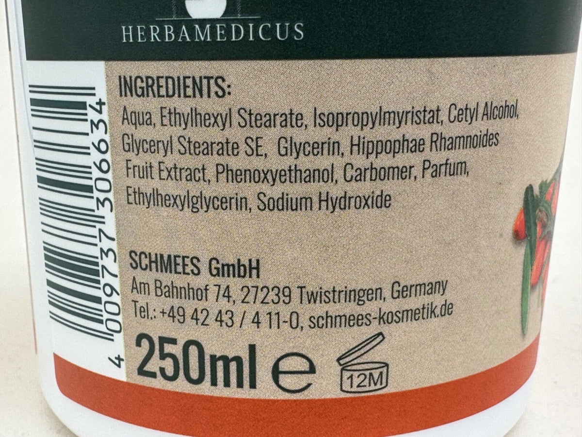 Herbamedicus Sanddorn Creme regenerierende Sonnenbrand 2x 250ml