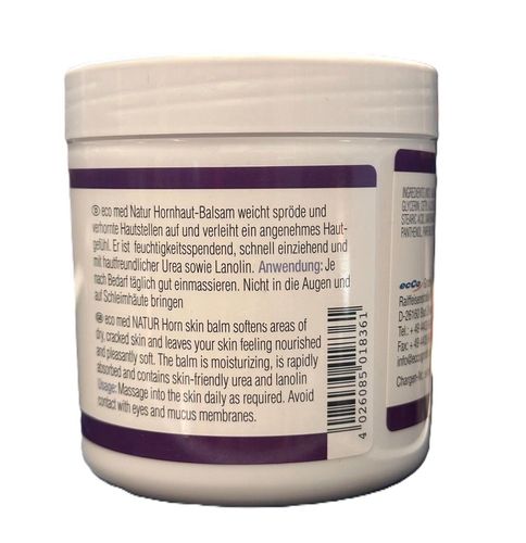eco med NATUR Hornhaut Balsam Urea Fußbalsam, 2x 250ml