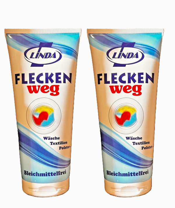 2x Linda  Fleckenweg Wäsche Texstilien bleichmittelfreier Paste  2x 200 ml