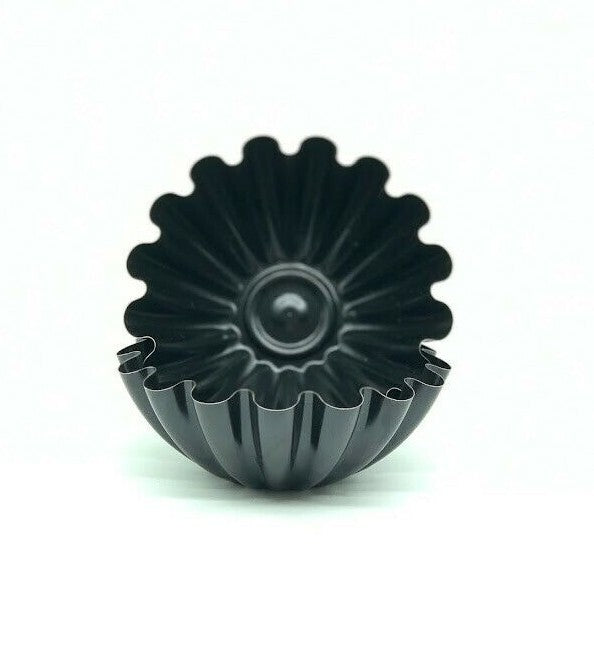 12 St Back Form Tartelette Gebäck Förmchen Anti Haft Beschichtung Schwarz, 95mm