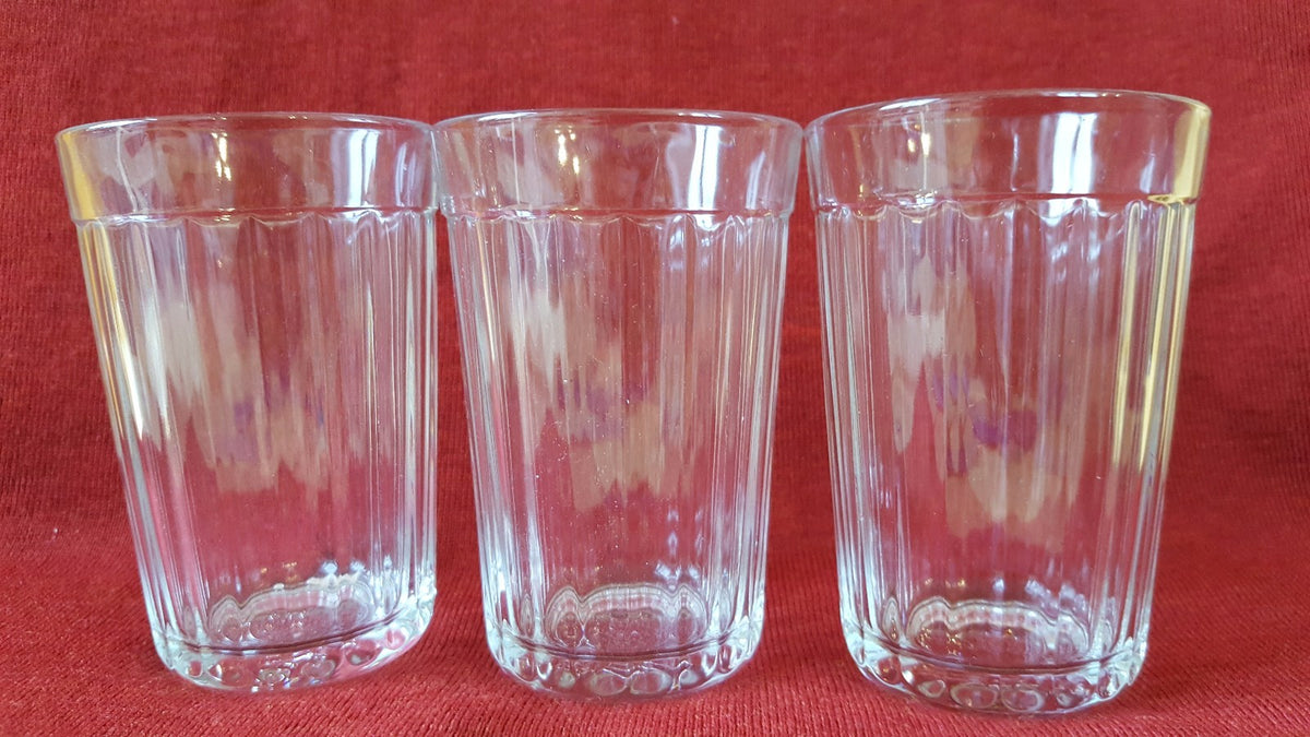 Vintage Ostalgie 3x Trink Glas Kultige Gläser russisch 3 граненых стаканa 250ml