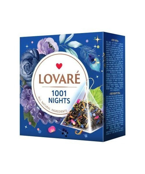 Lovare  Tee lose 1001 Nacht schwarz/grün 30g  15 Pyramiden Beutel