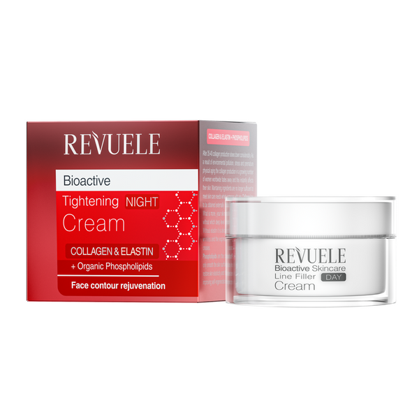 2x REVUELE BIOACTIVE COLLAGEN & ELASTIN Straffende Nachtcreme 2x 50ml