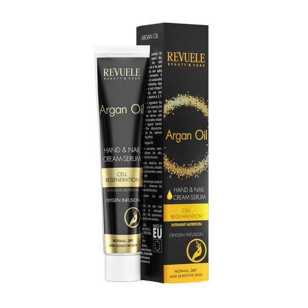 2x REVUELE ARGANÖL Hand- und Nagelcreme-Serum Zellregeneration 2x 50ml