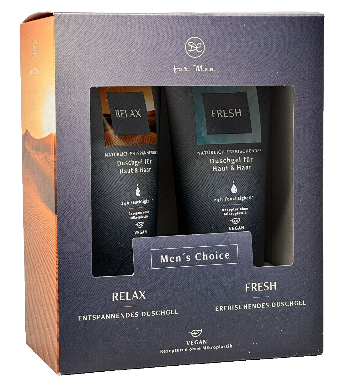 Dresdner Essenz Geschenkset für Männer | 2 in 1 Duschgele für Männer, 2 x 200ml
