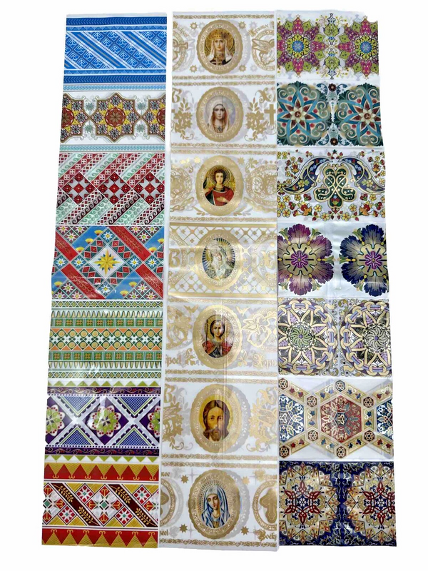 21x Thermofolie Eieraufkleber Ostereier Schrumpffolie für Ostern Eier, 21St.